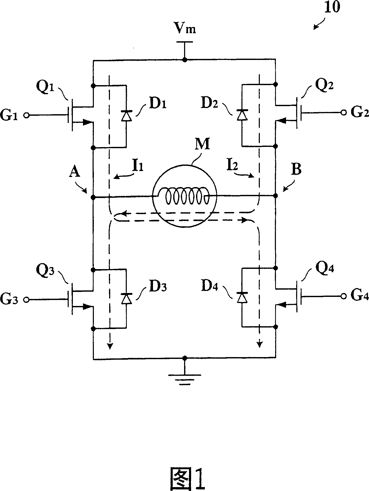Motor controlling circuit with controllable driven voltage supply