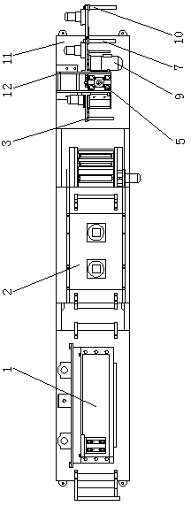 Integrated machine hot stamping mechanism