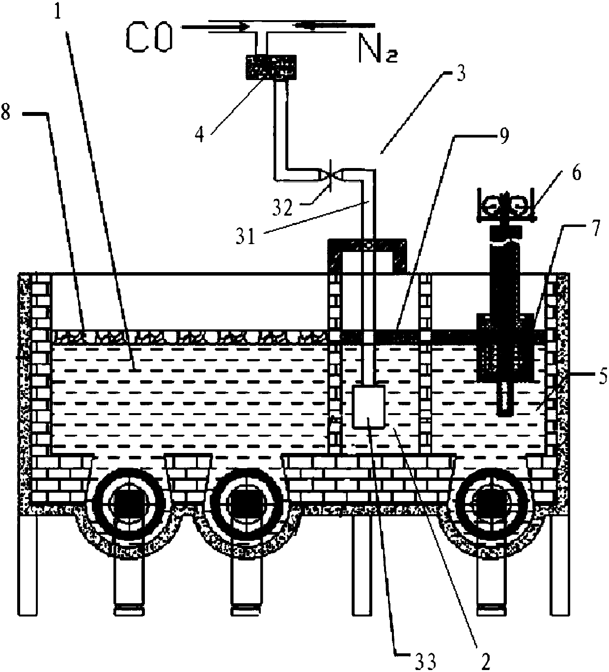 A production device and method for a high-purity oxygen-free copper ingot