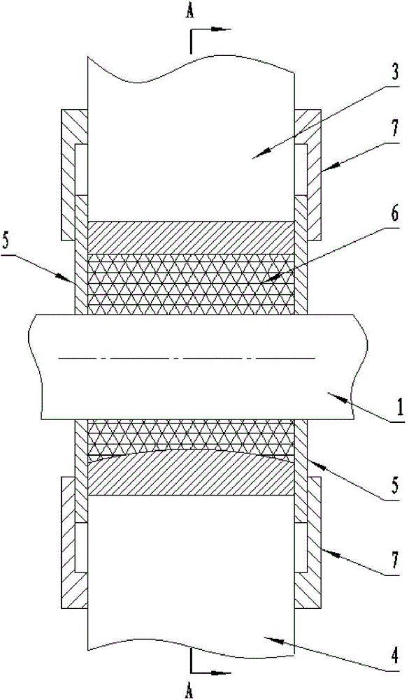 Flexible accommodating structure, multi-point profile stretch bending mold and stretch bending molding method