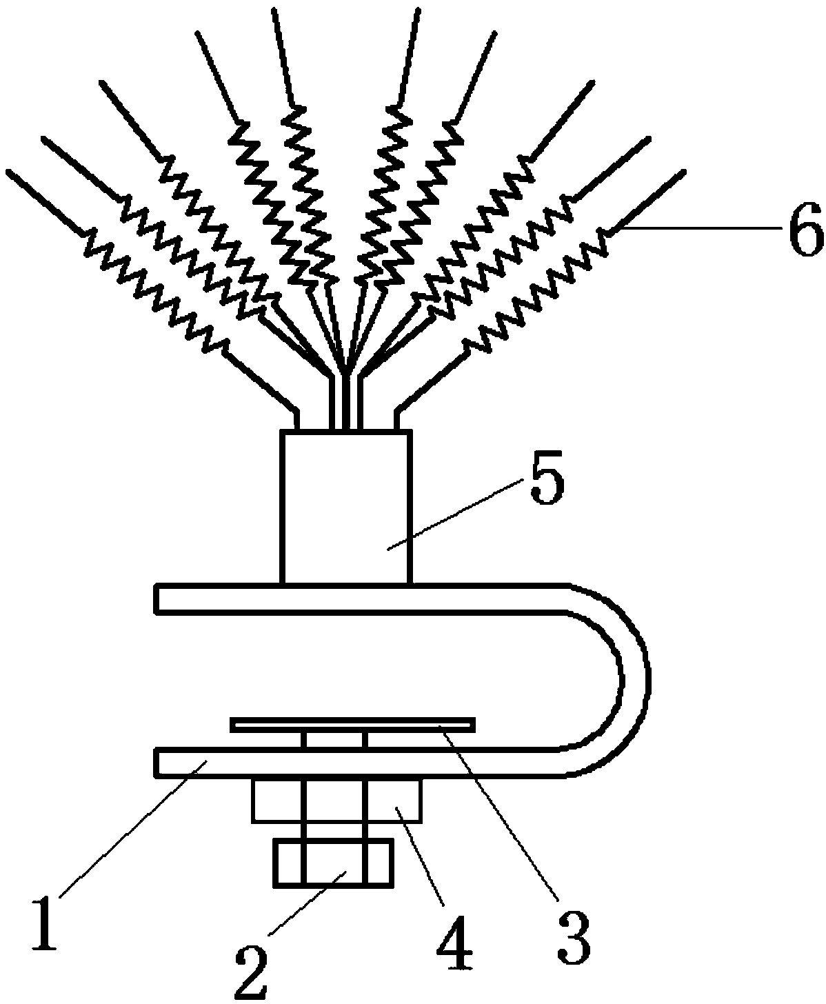 Bird-repellent device for insulator of electric power tower