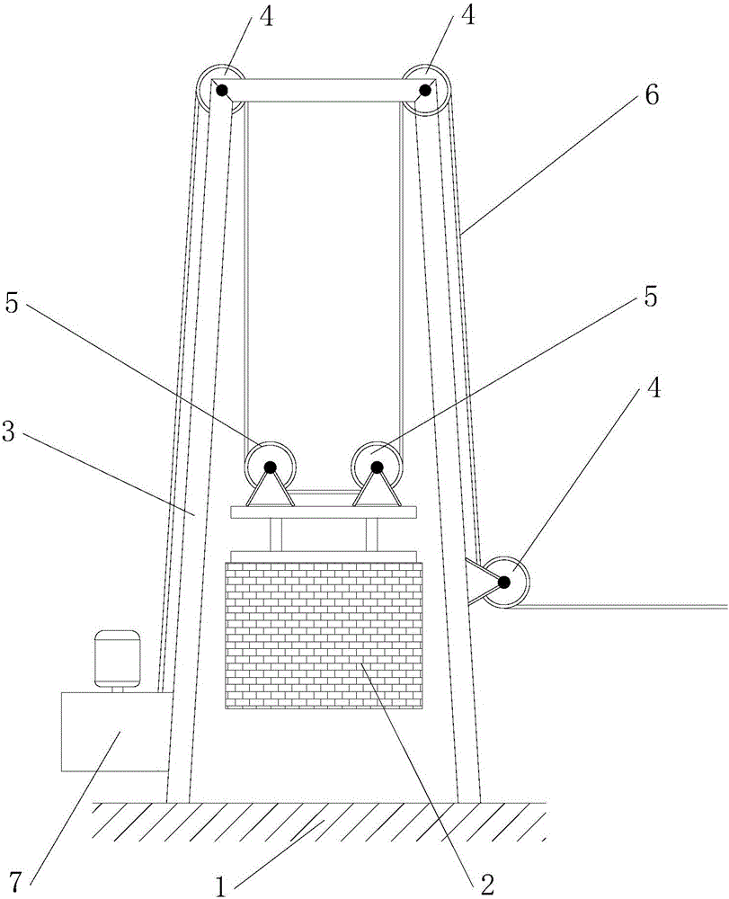 Conveying belt tensioning device and belt conveyor