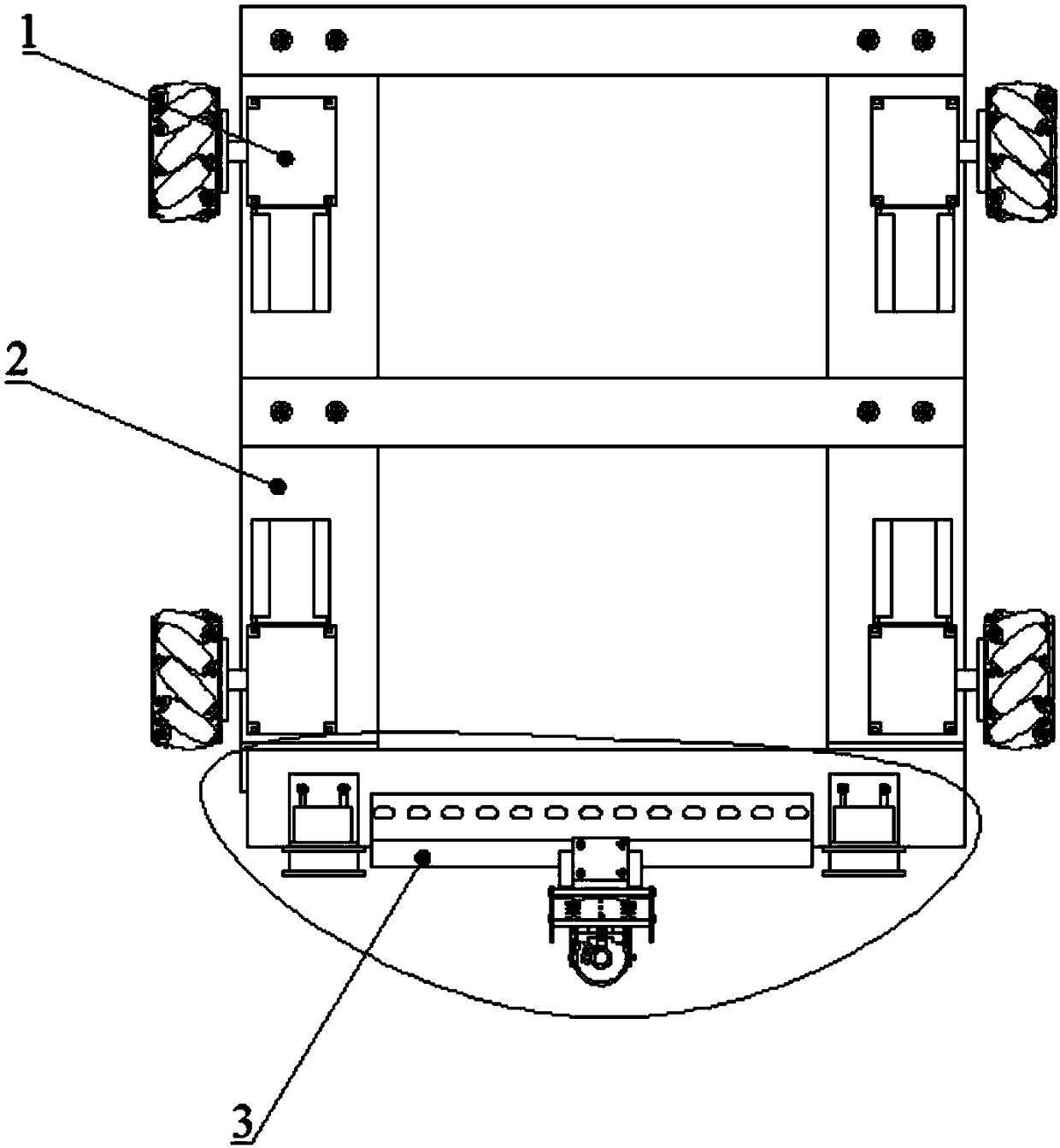 Robot and detection method for all-round detection of bottom plate defects of large-volume flat-bottomed containers