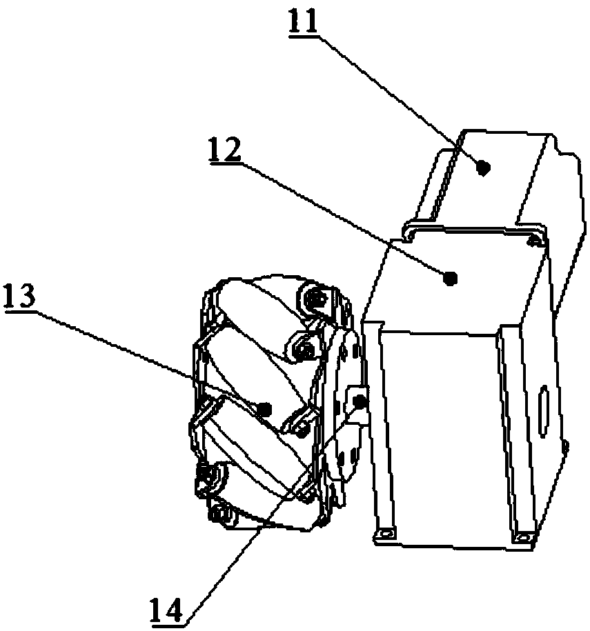 Robot and detection method for all-round detection of bottom plate defects of large-volume flat-bottomed containers