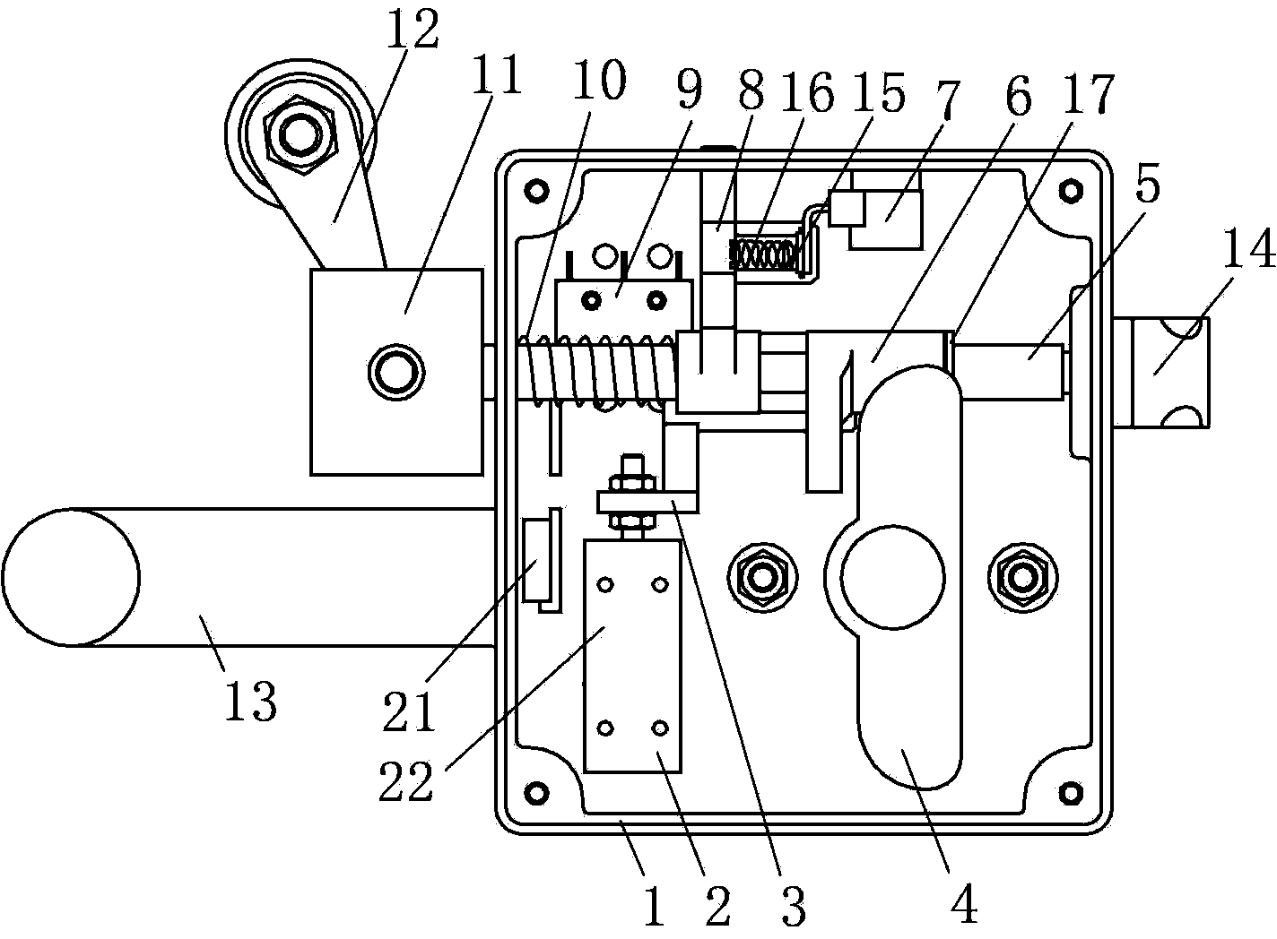 Outward opening door lock for elevator