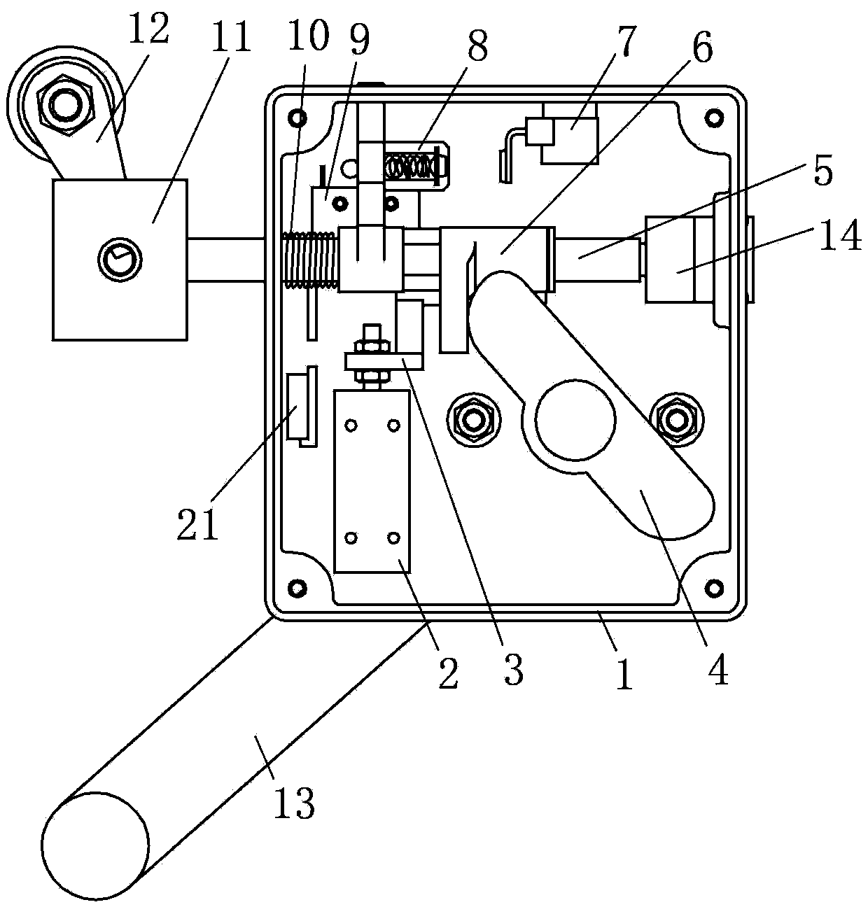 Outward opening door lock for elevator