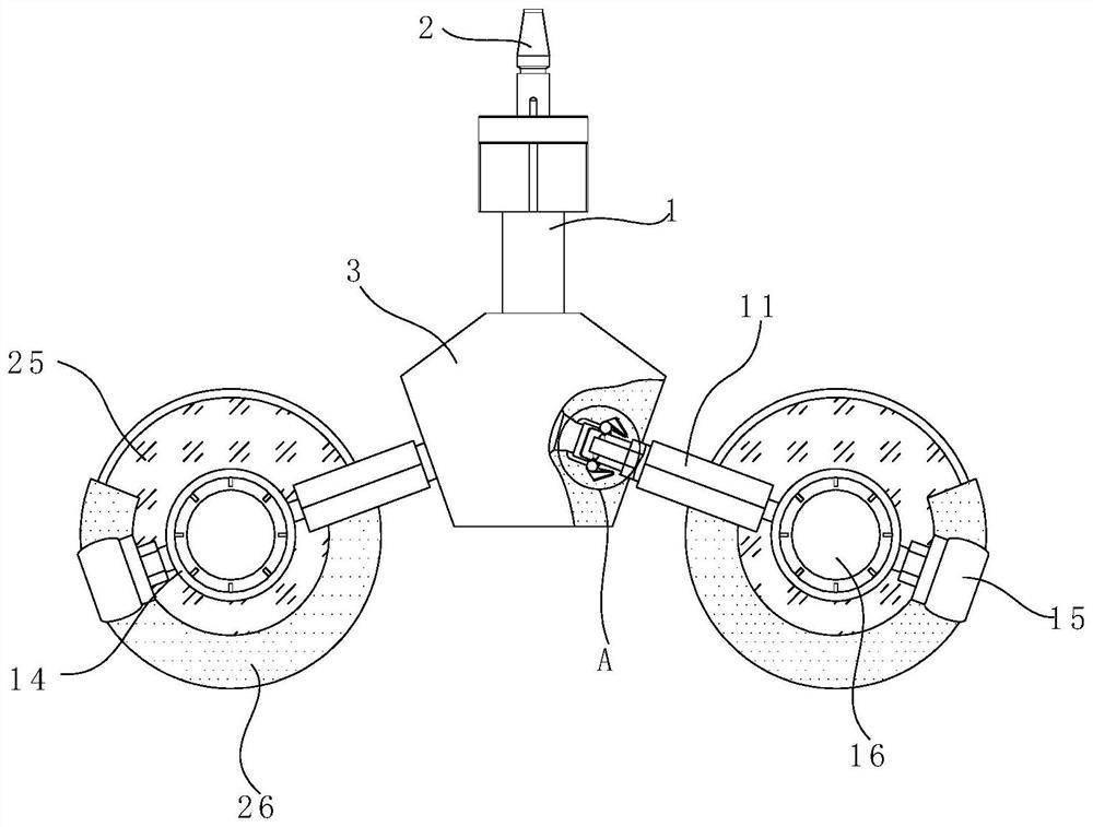 Improved oxygen inhalation device with one-driving-two structure