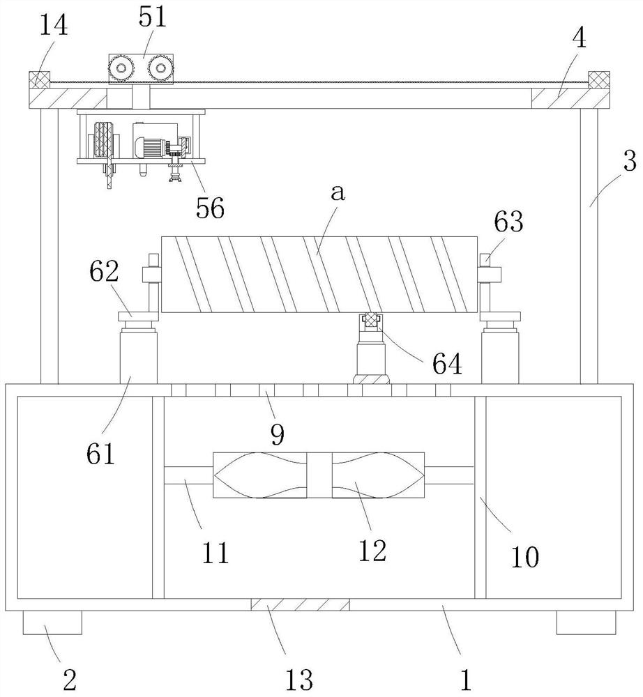 A processing device for a winding roller brush