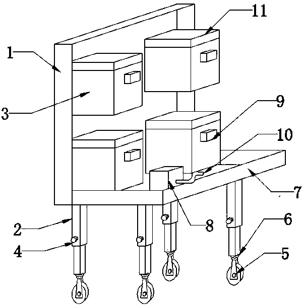 Storage box for tea production workshop