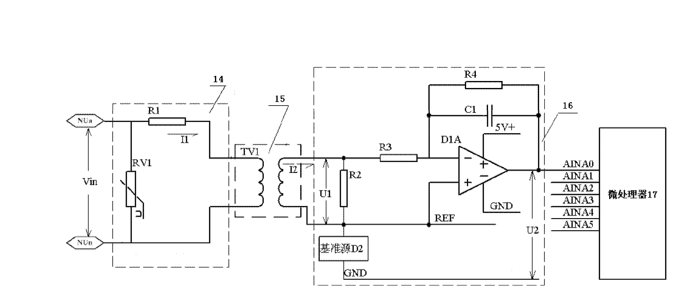 Voltage sampling circuit and controller applicable to dual-power automatic transfer switch