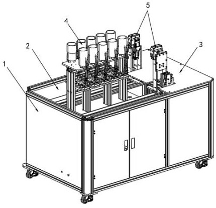 An intelligent automatic mobile positioning machine for cutting materials and inserting steel balls