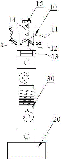 Grounding line connecting device for power equipment