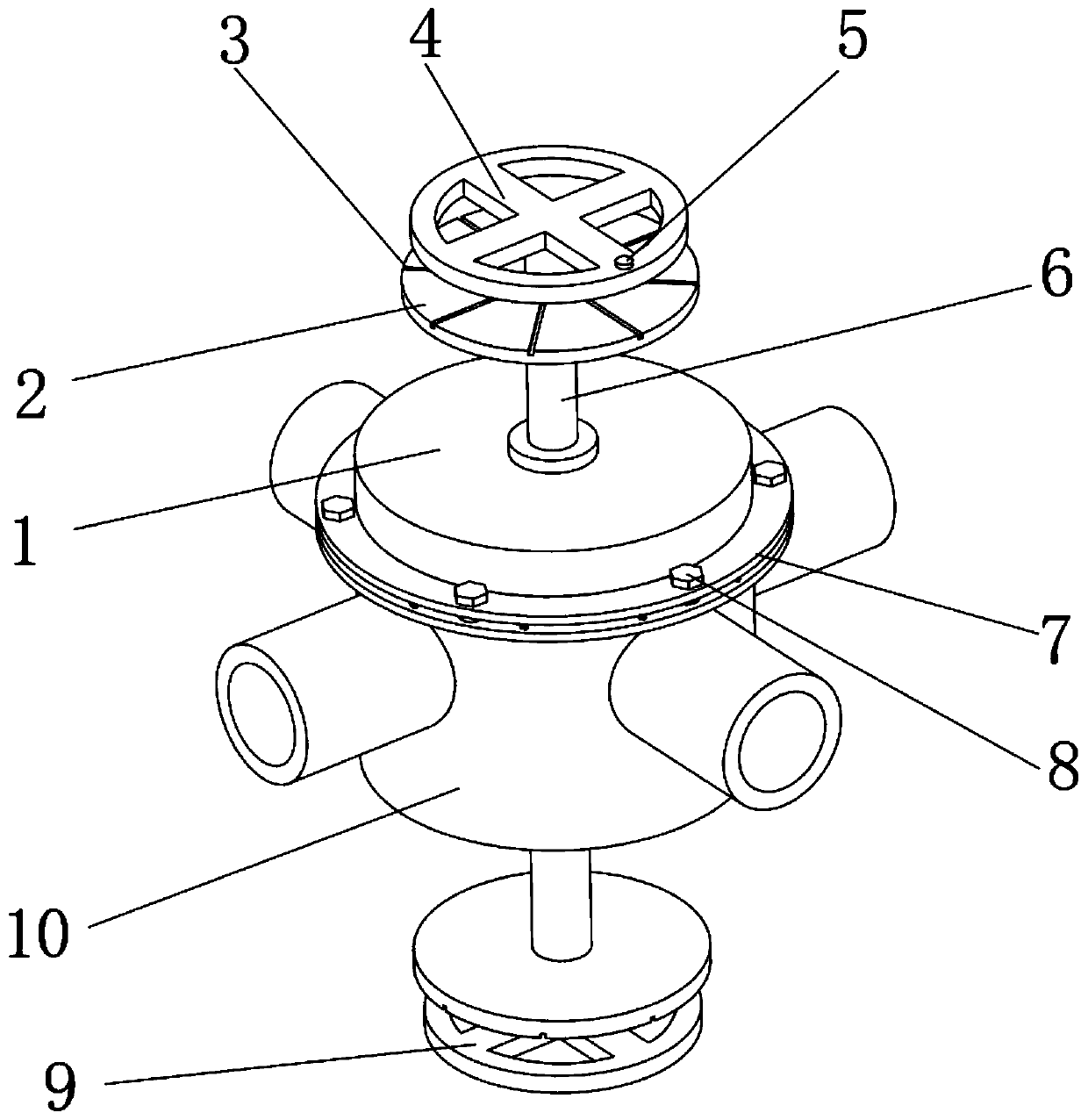 Split type valve with anti-seismic function