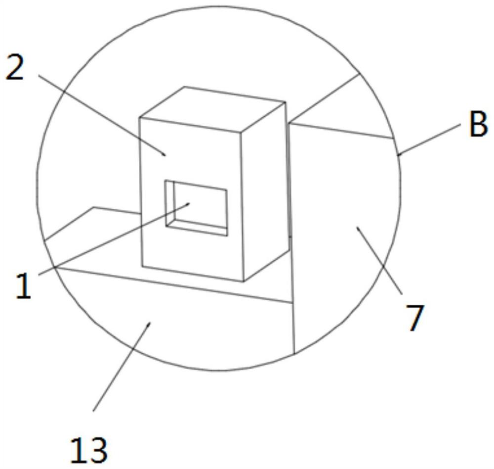 Fastening device and barrier plate with same