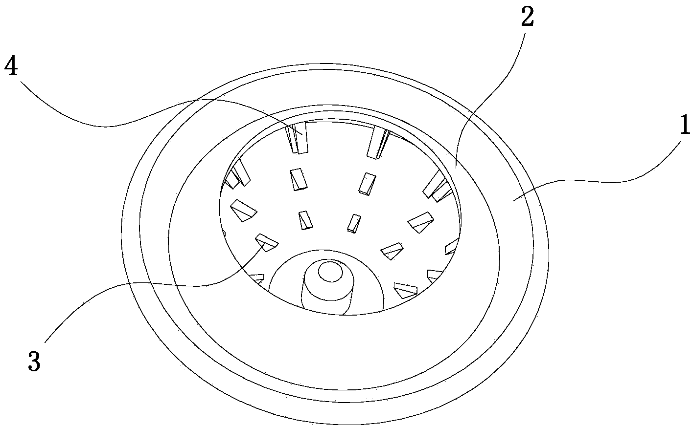 Structure for dispersing chemical resin