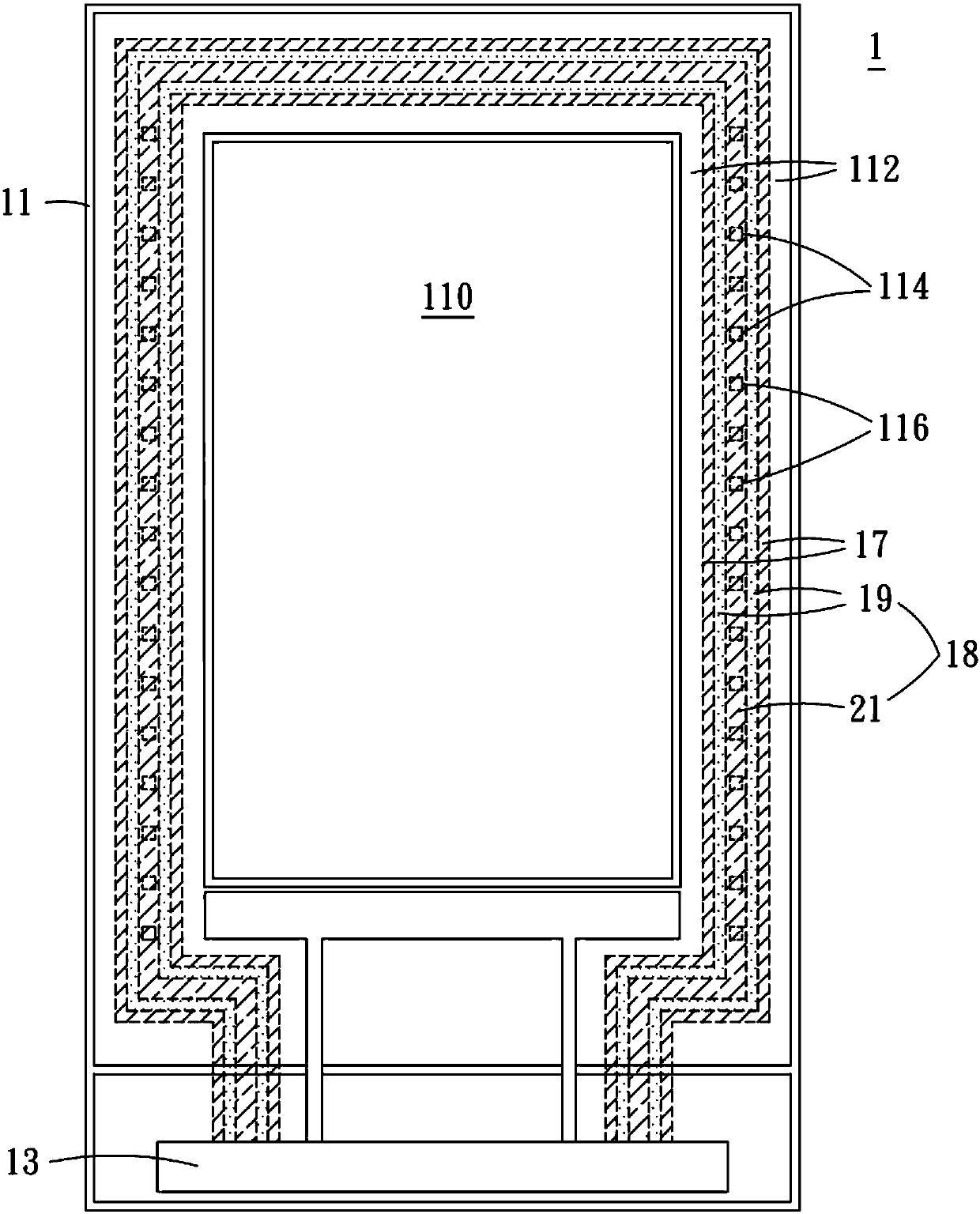 Display screen structure