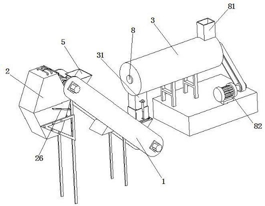 A powder lifting device for commercial concrete production