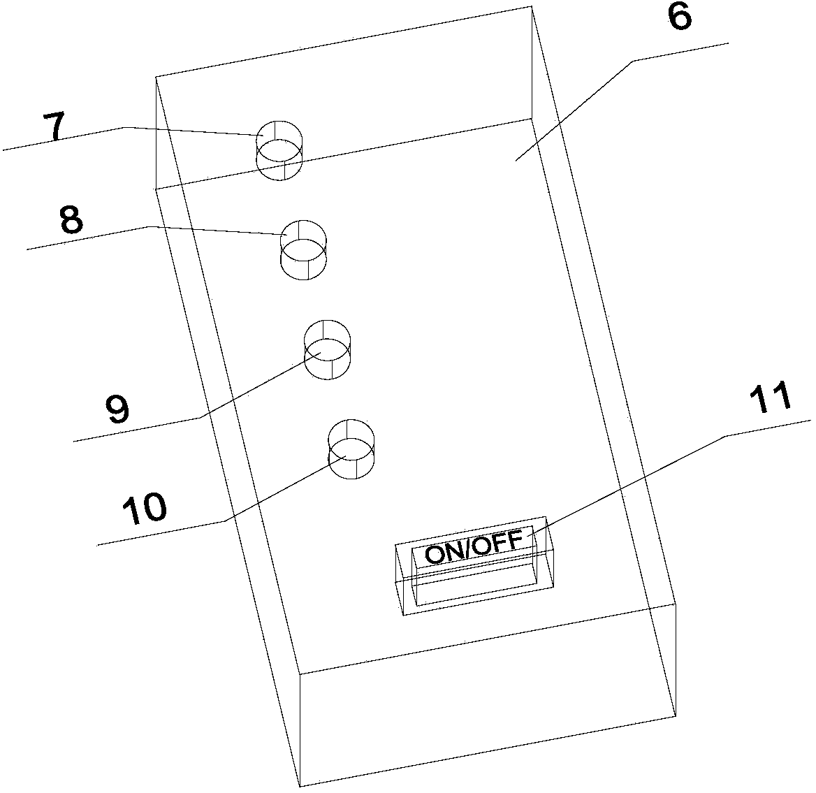 Wireless taxi calling device and use method