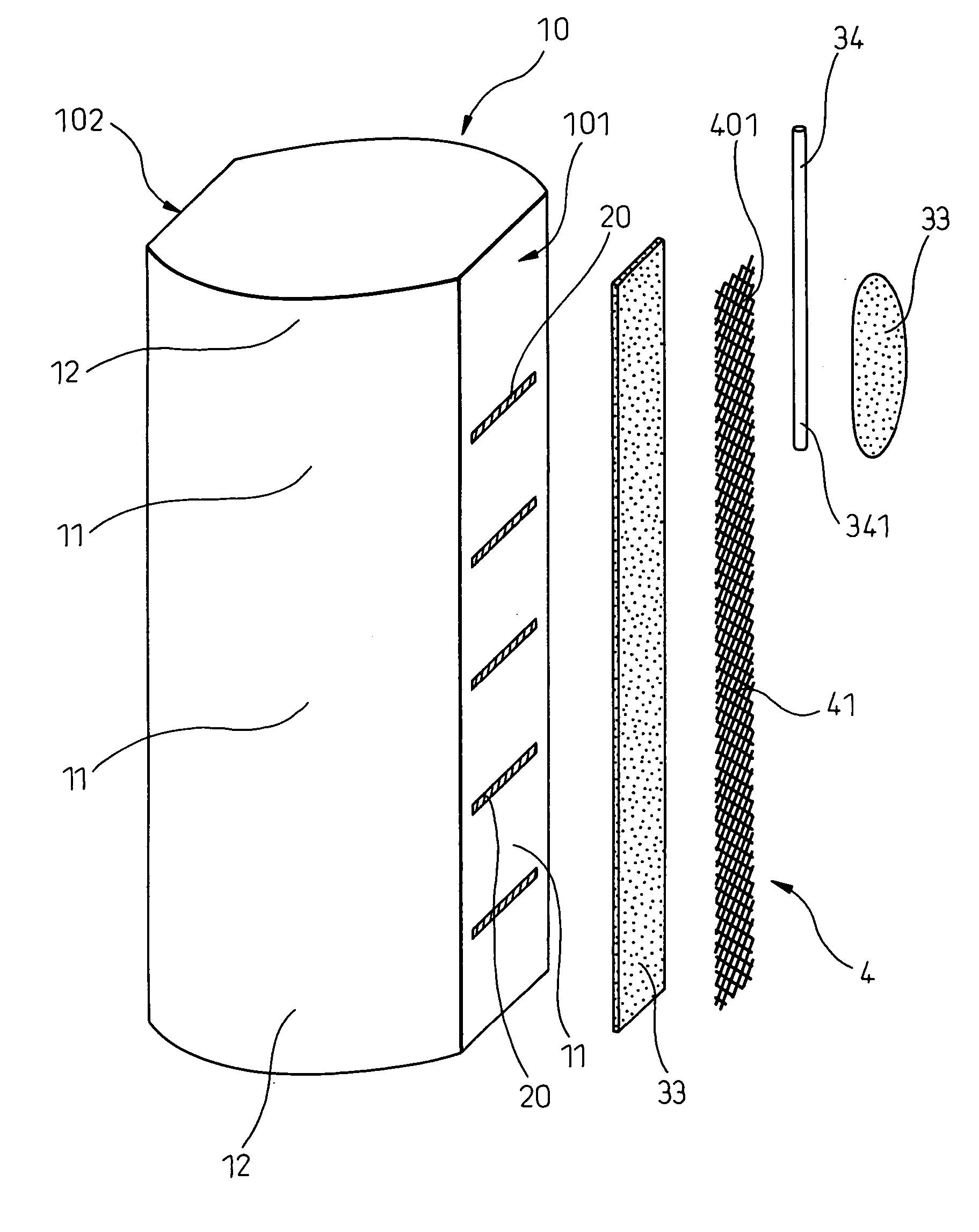 Laminate-type piezoelectric element and method of producing the same