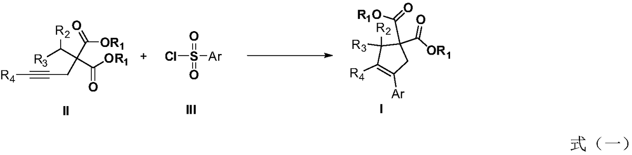 Method for performing C(sp3)-H functionalization cyclization reaction under photooxidation reduction catalytic system