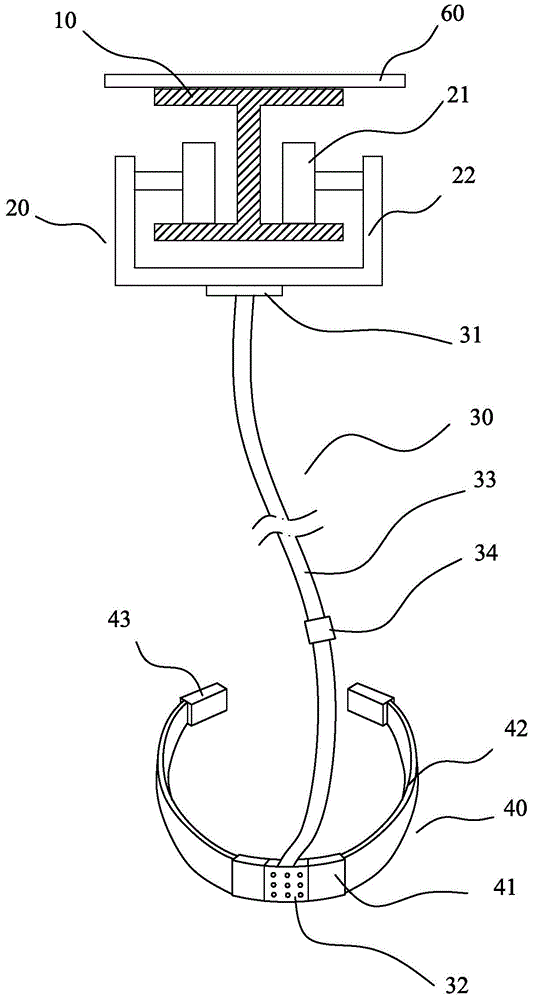 Auxiliary walking hanger