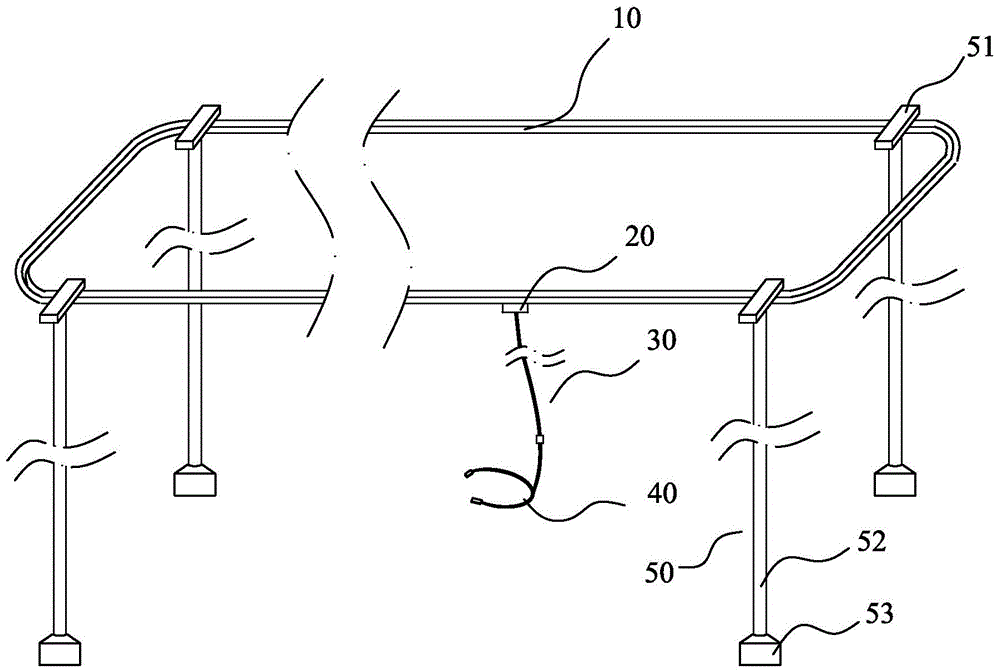 Auxiliary walking hanger