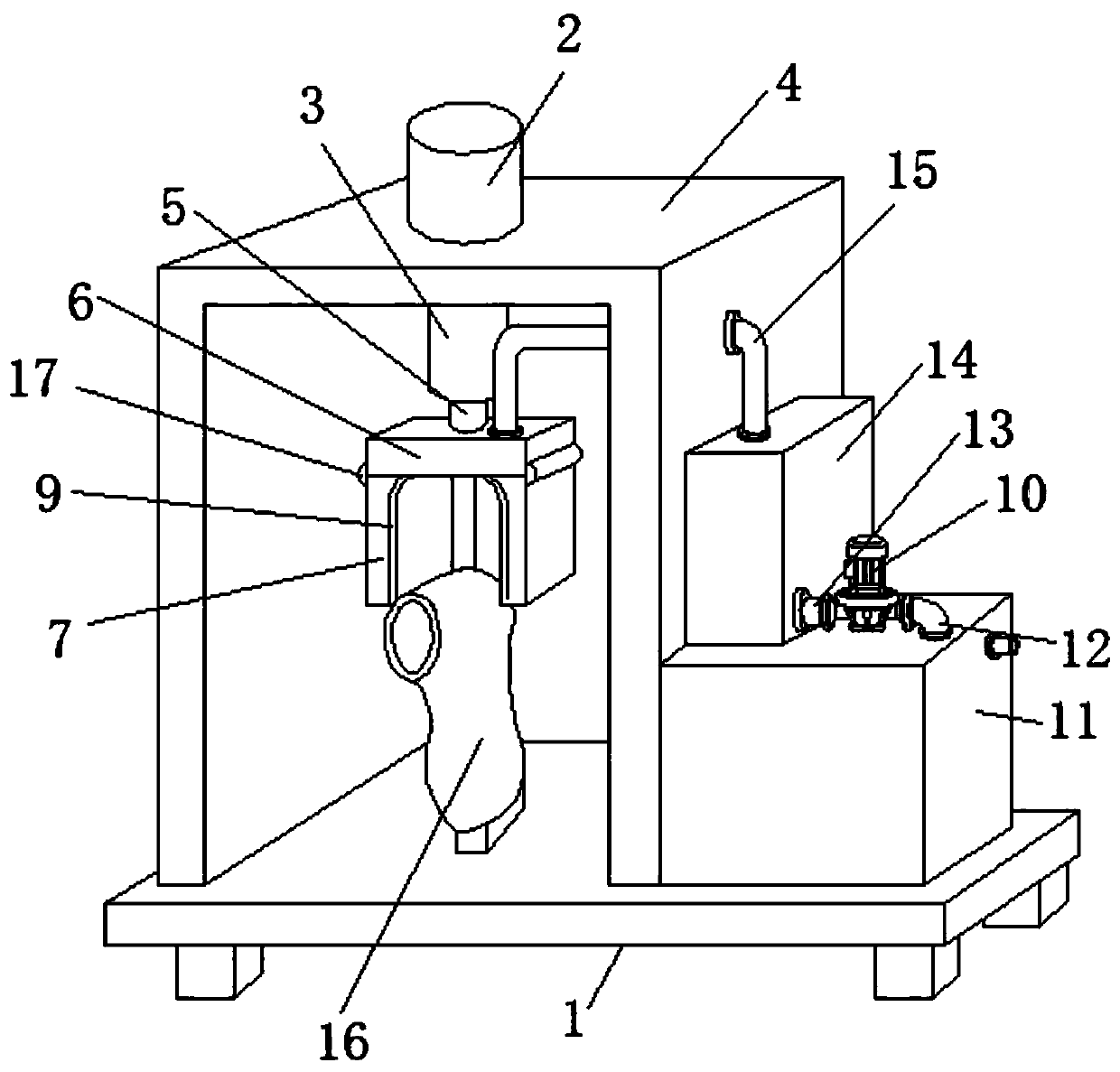 Heat setting device for heelpiece shaping