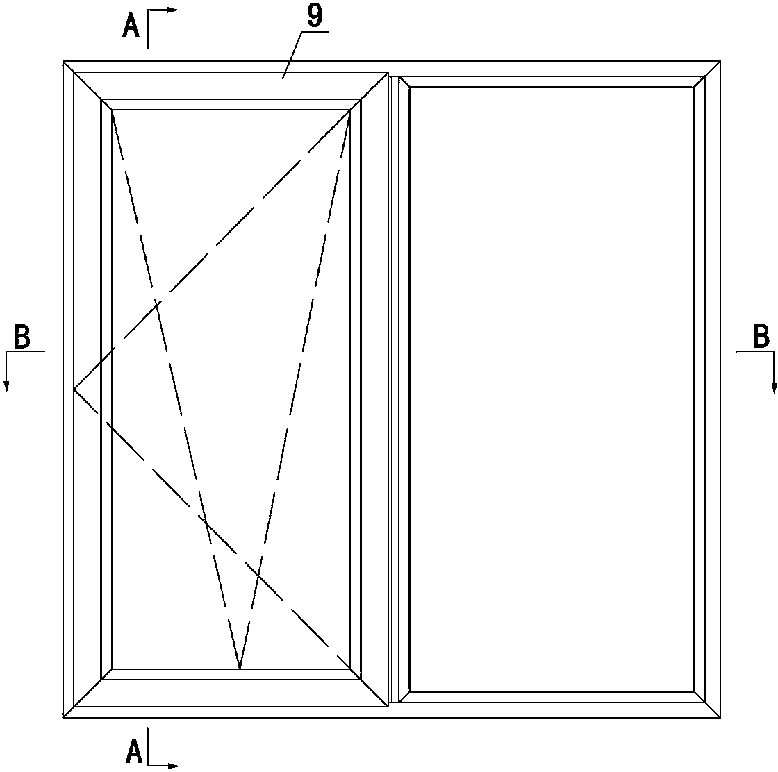 Door window functional-type auxiliary frame, auxiliary frame structure and installing method of functional-type doors and windows