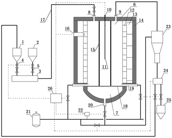 Treatment device and method for microwave upgrading injection coal