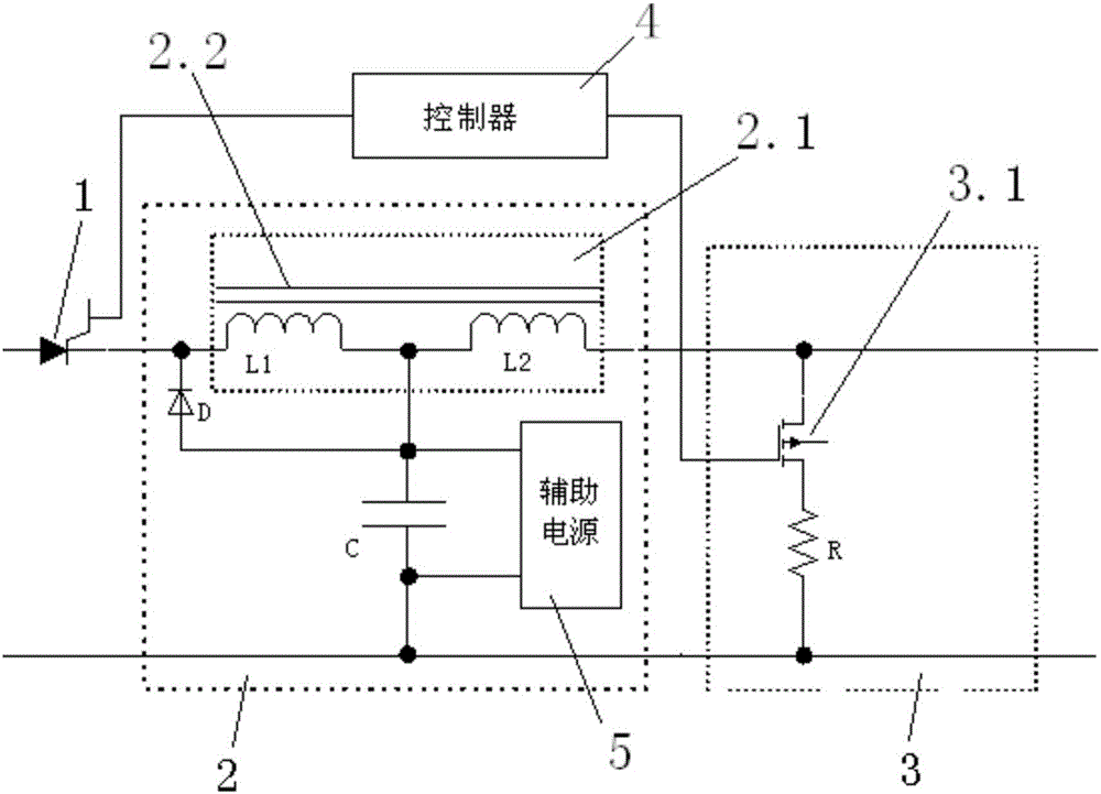 DC solid state circuit breaker and broken circuit control method