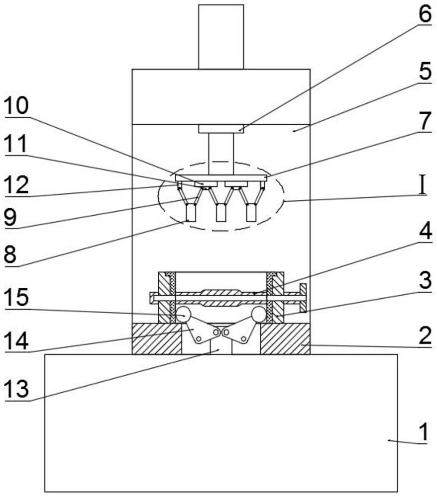 Butterfly plate combination device of butterfly valve assembling machine