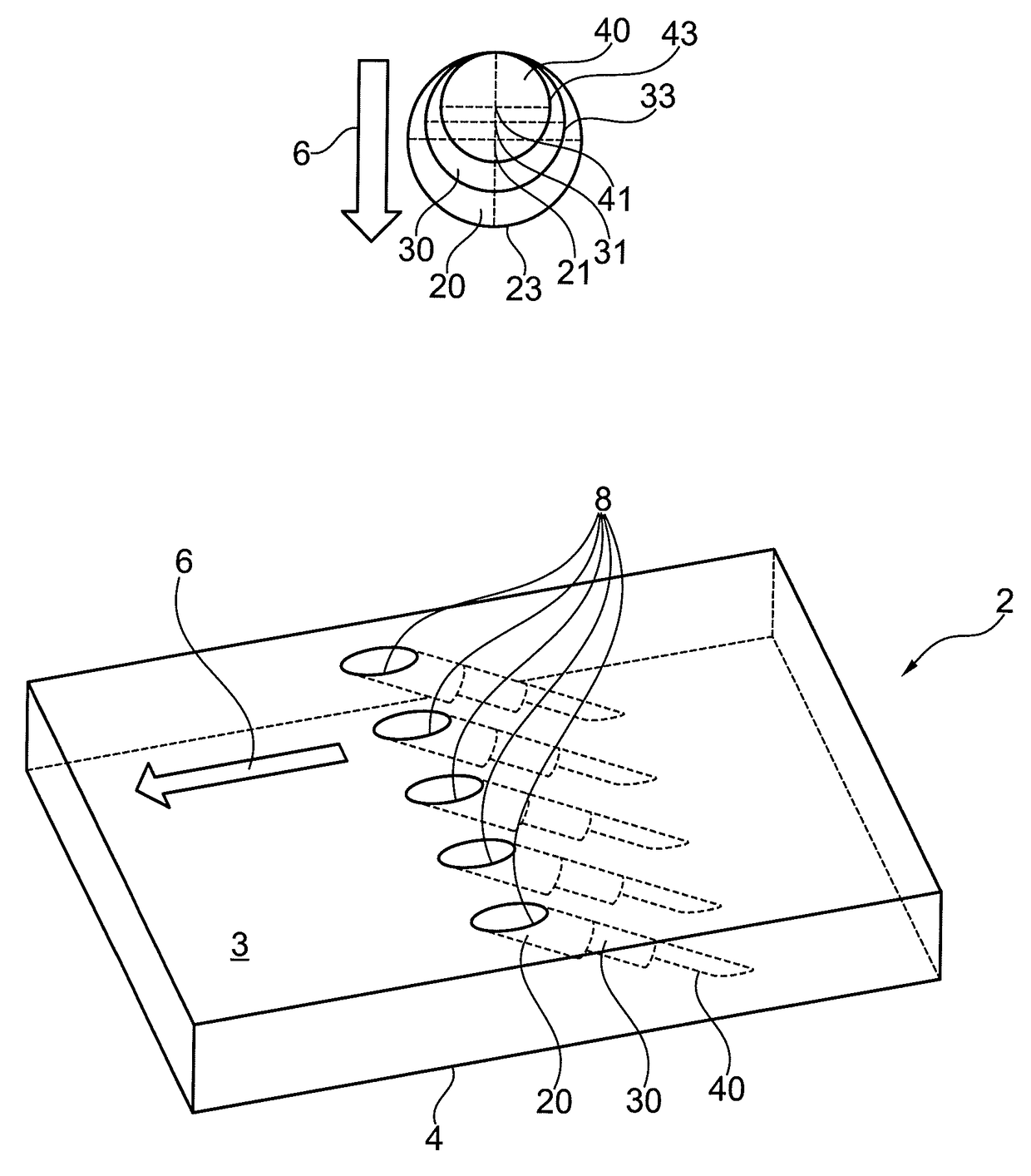 Method for producing contoured holes