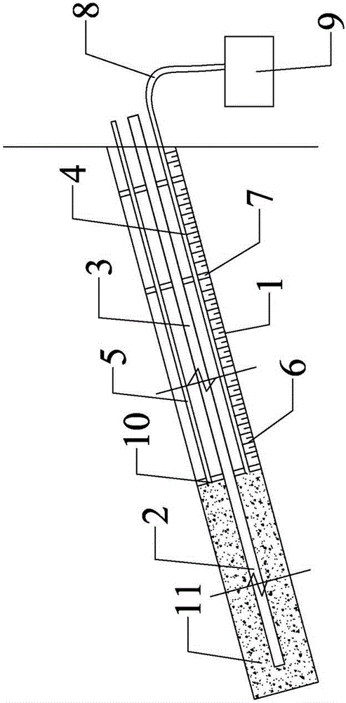 Multi-functional casing pipe part and anchor rod construction method using same