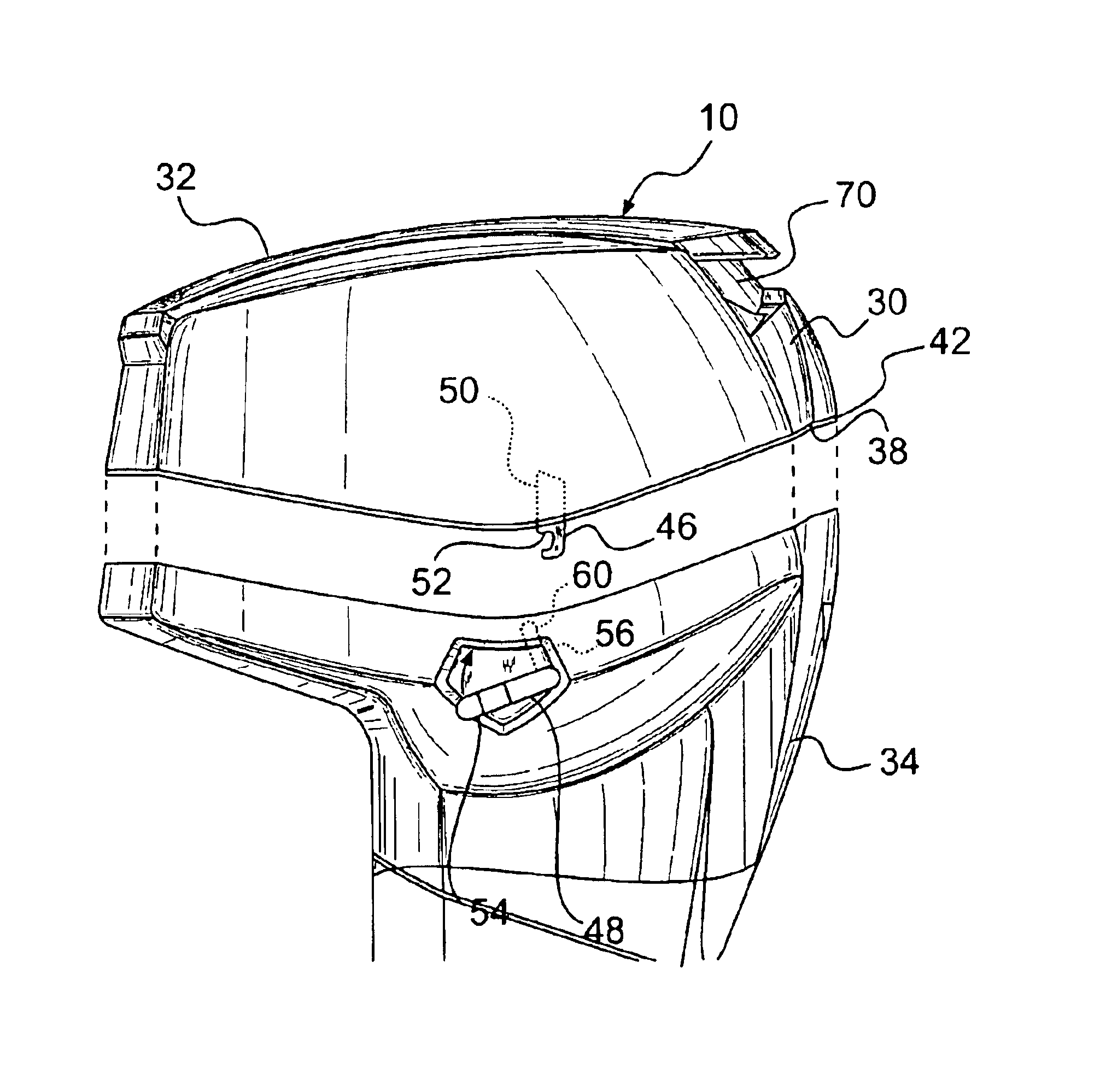 Outboard engine cowling