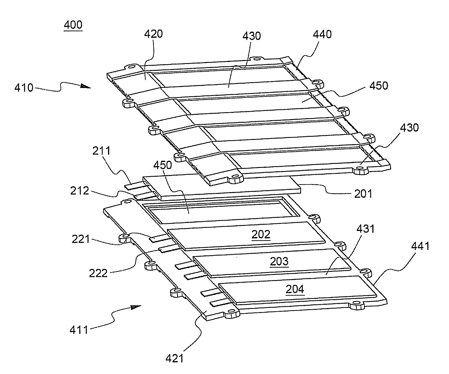 Battery module of high cooling efficiency