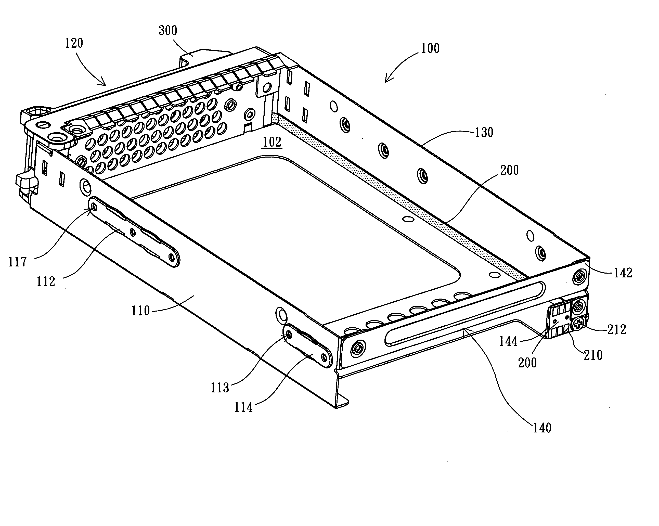 HDD tray structure