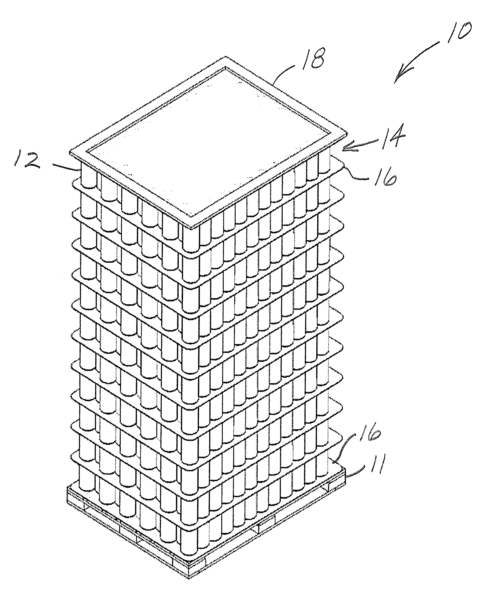 System and method for palletizing articles