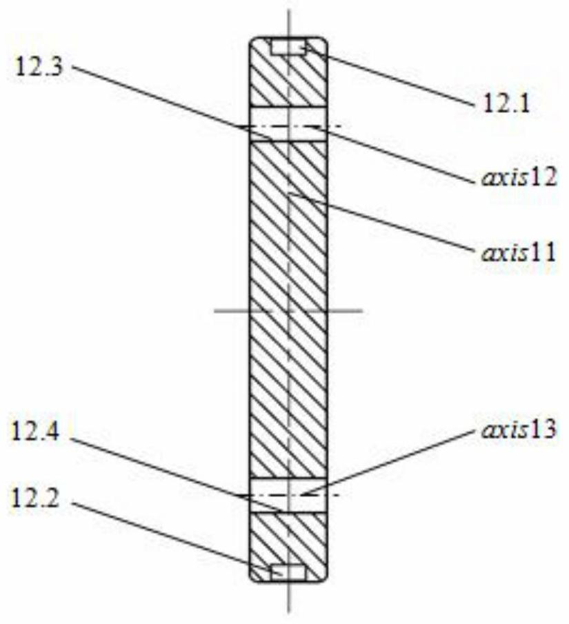 Six-degree-of-freedom parallel robot comprising integrated rotating supports