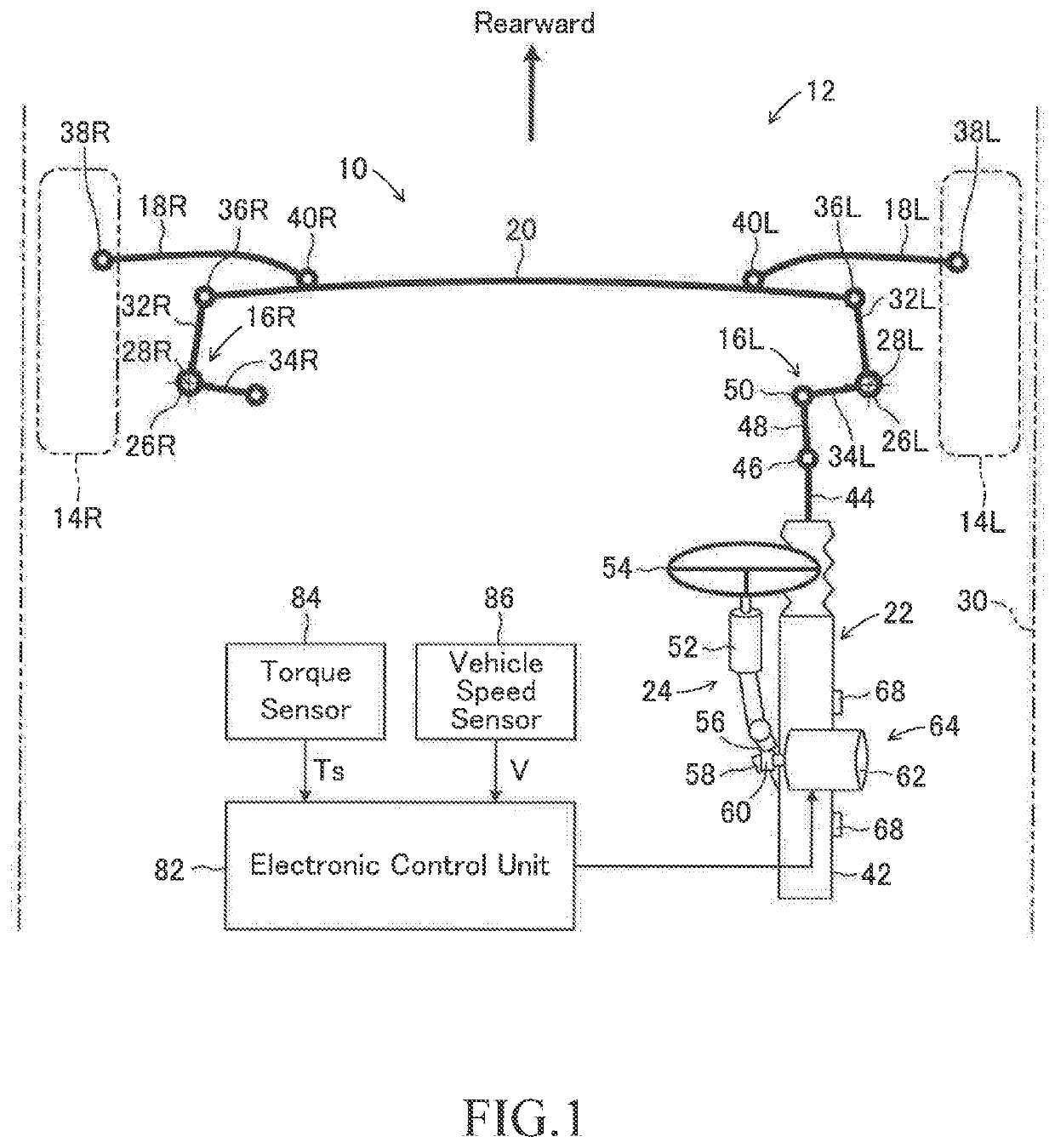 Steering apparatus for a vehicle