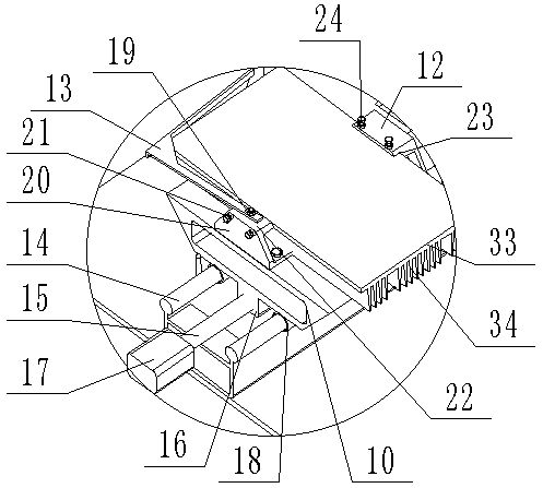 Positioning and cutting device for fin of fin-type cooler