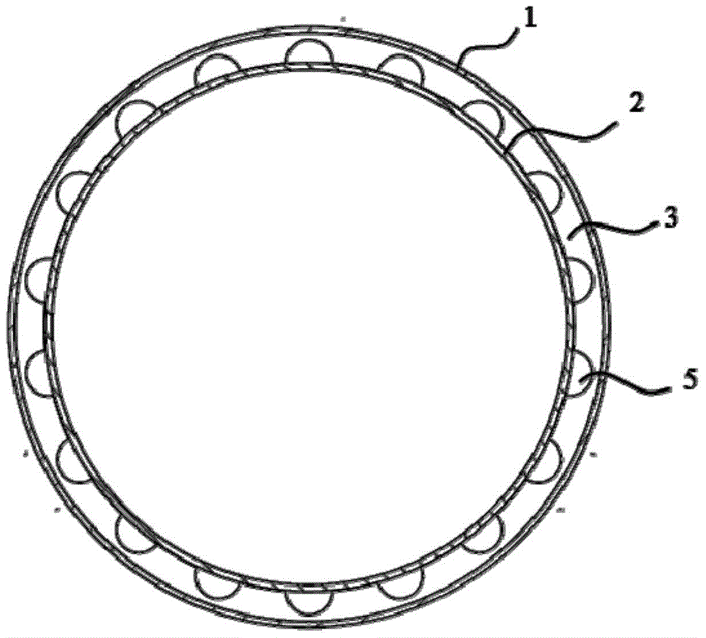 Staggered cooling structure of flame tube in combustion chamber of gas turbine