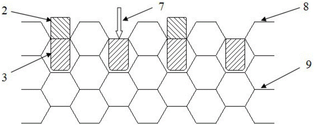 Spot welding method for metal honeycomb core
