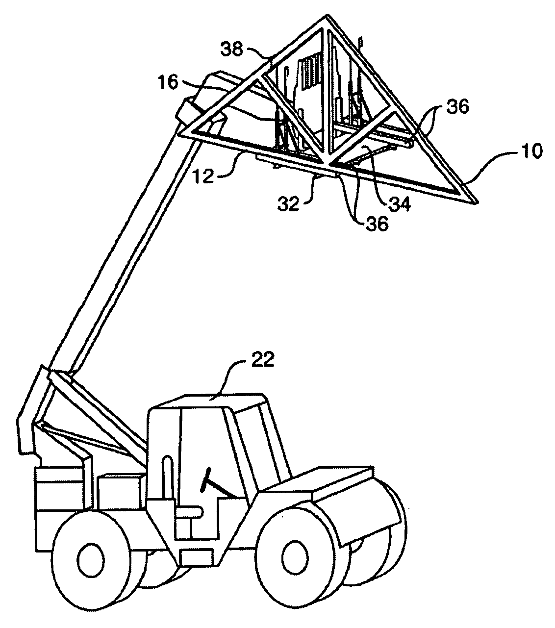 System for transporting and installing roof trusses
