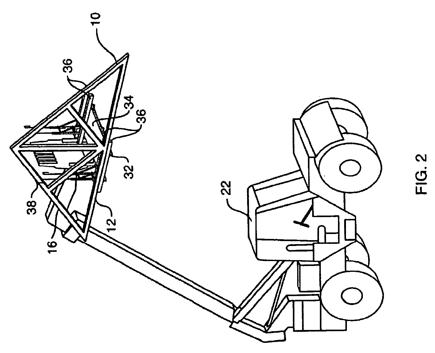 System for transporting and installing roof trusses