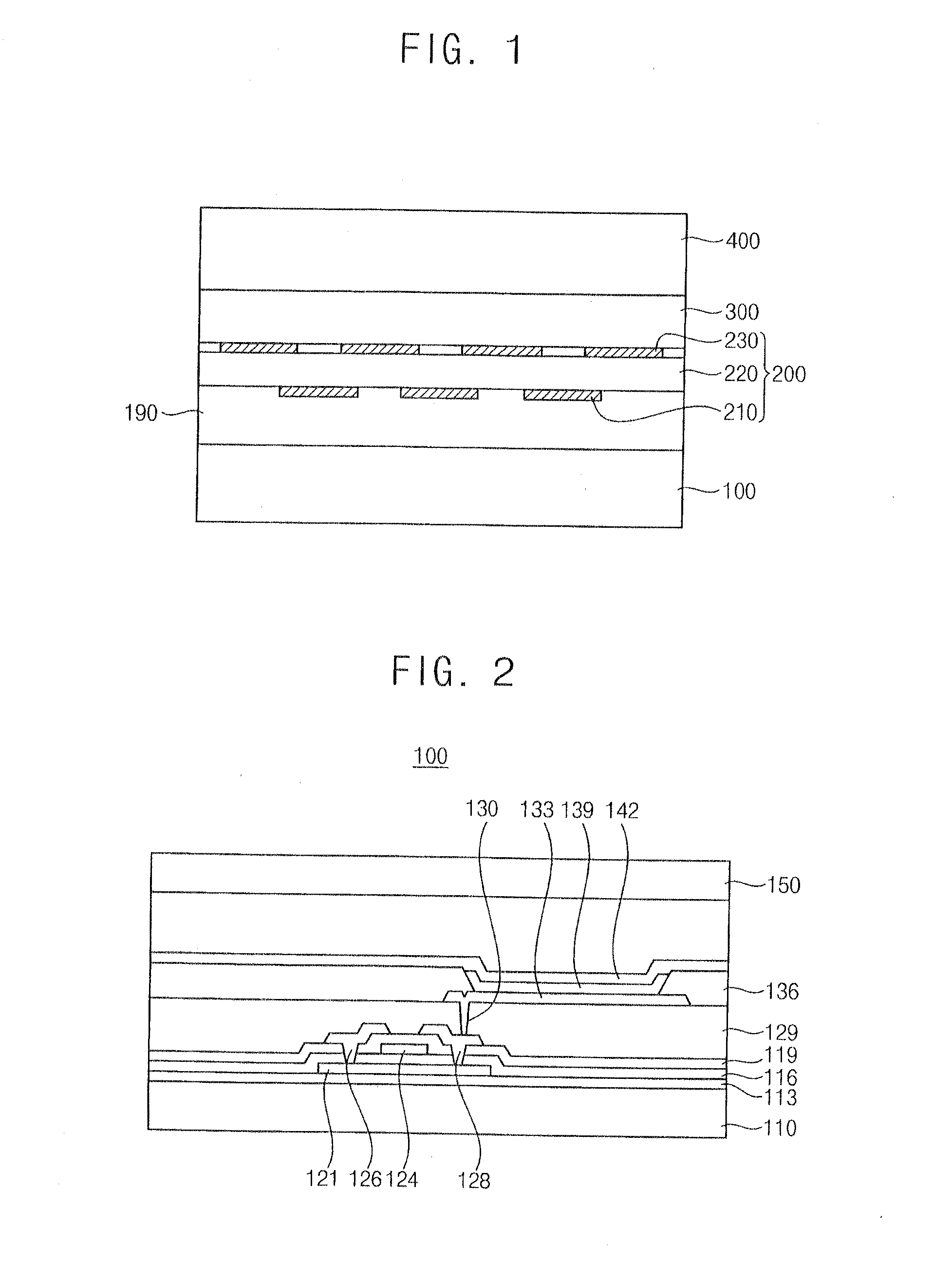 Display devices and methods of manufacturing display devices