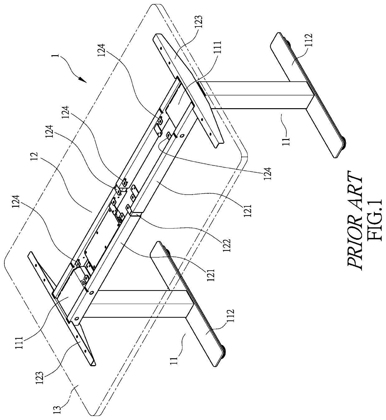 Electrical table carrier mechanism