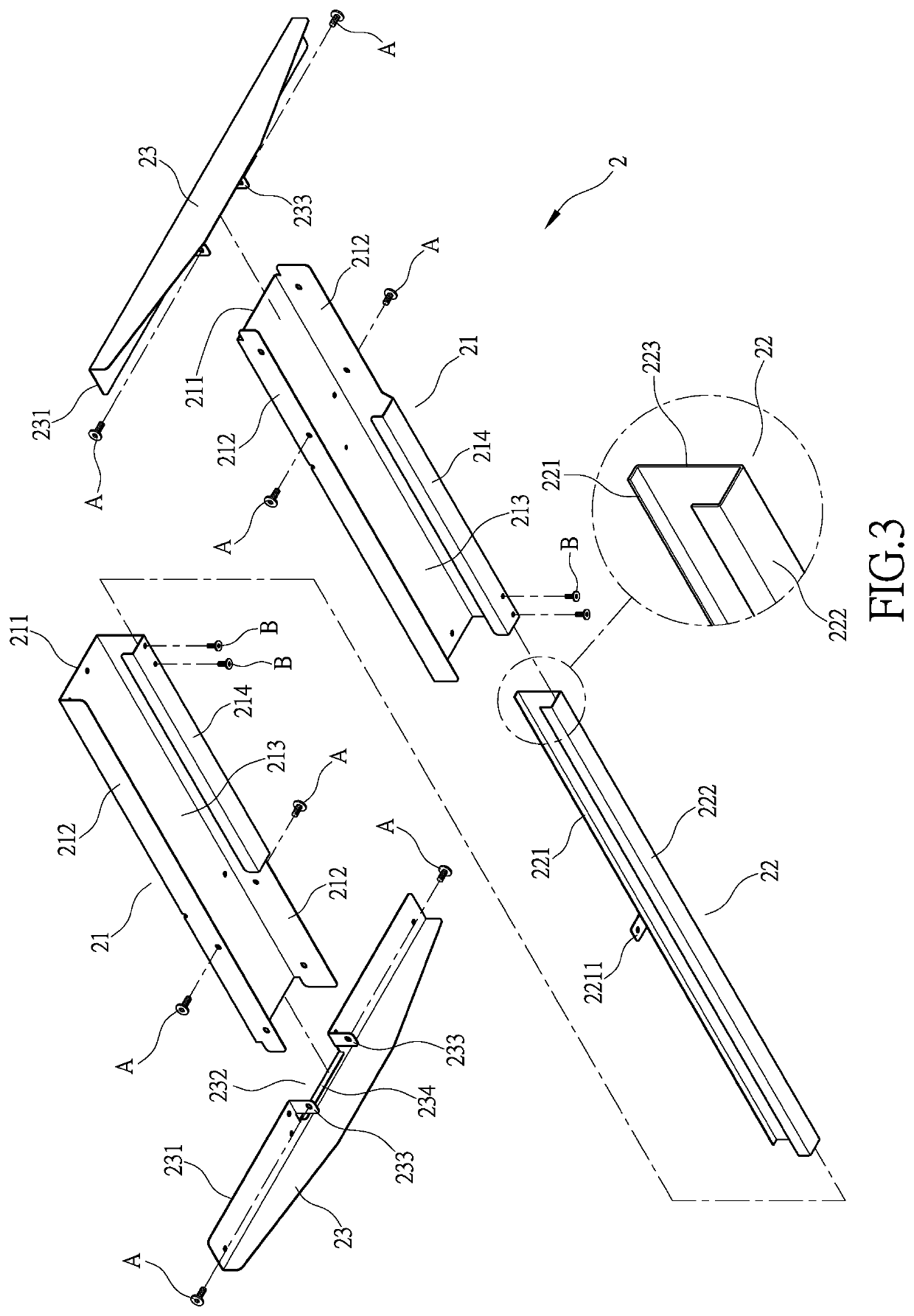 Electrical table carrier mechanism