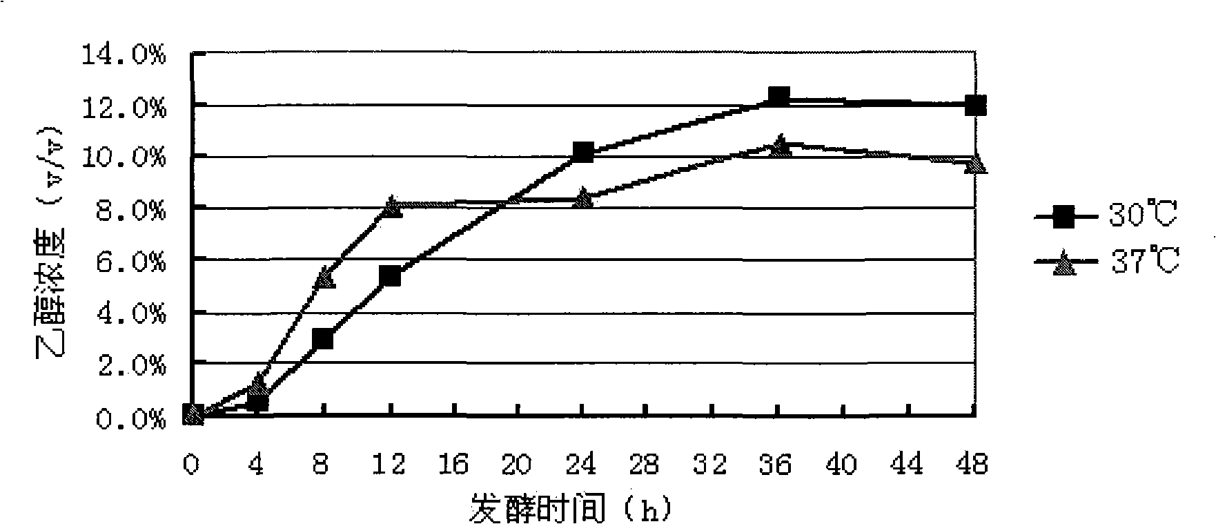 Method for producing ethanol by synchronously saccharifying and fermenting Jerusalem artichoke raw material