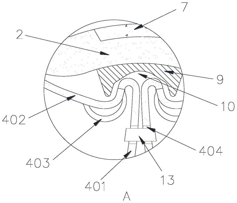 Automobile sealing strip assembly with self-pressing function