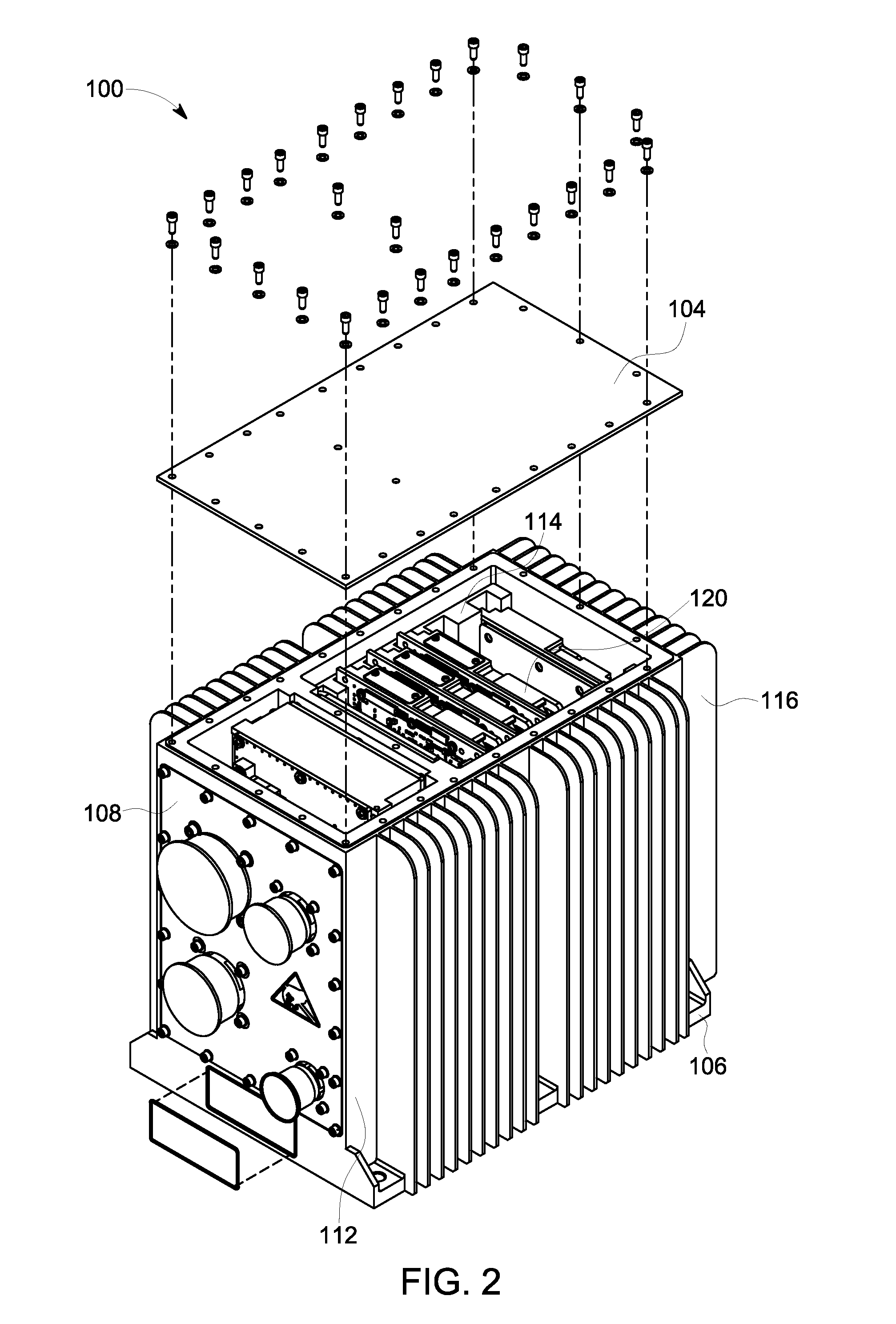 Electronics chassis and method of fabricating the same
